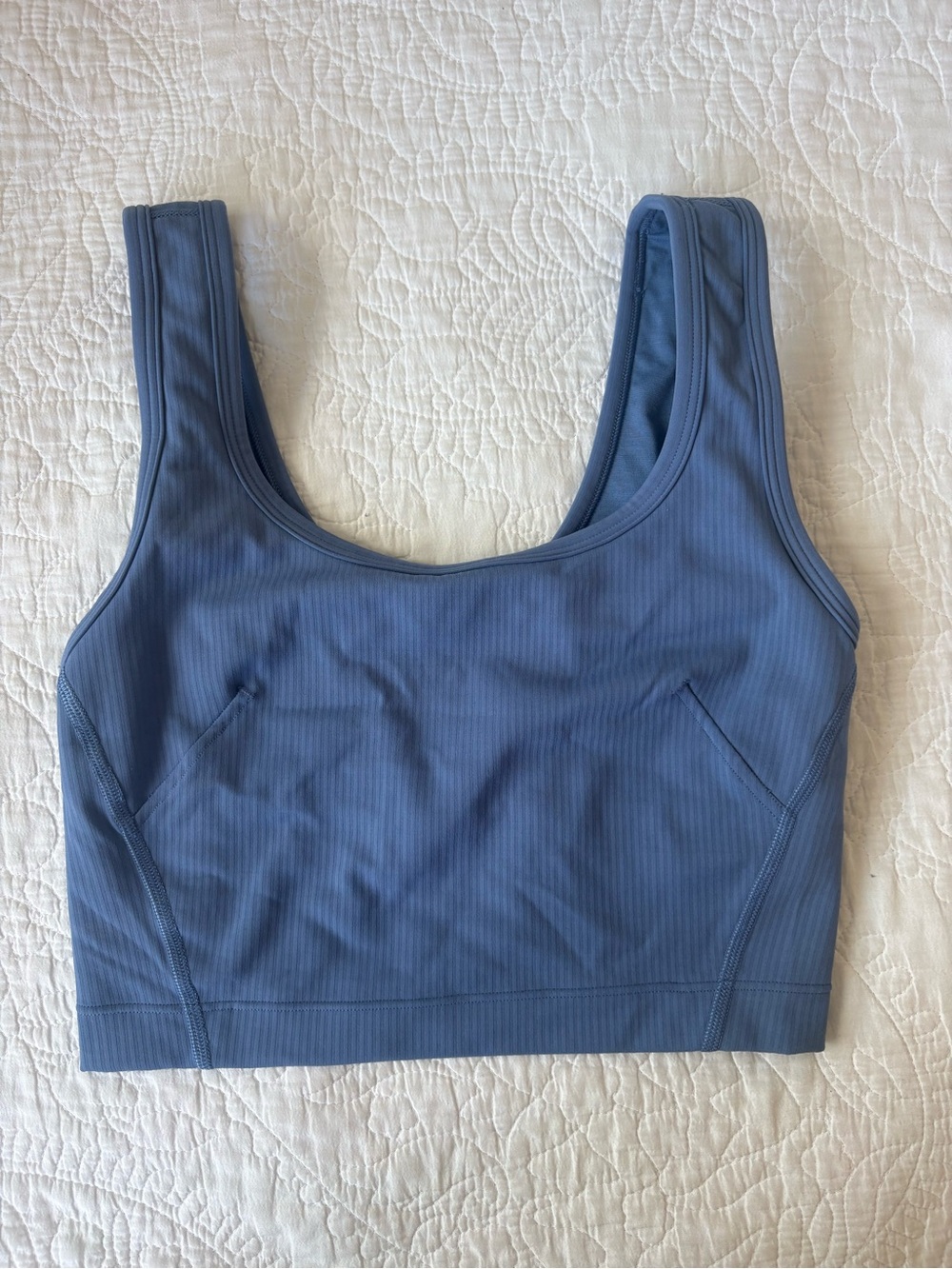 Lululemon Ribbed Sports Bralette - Dusty Blue